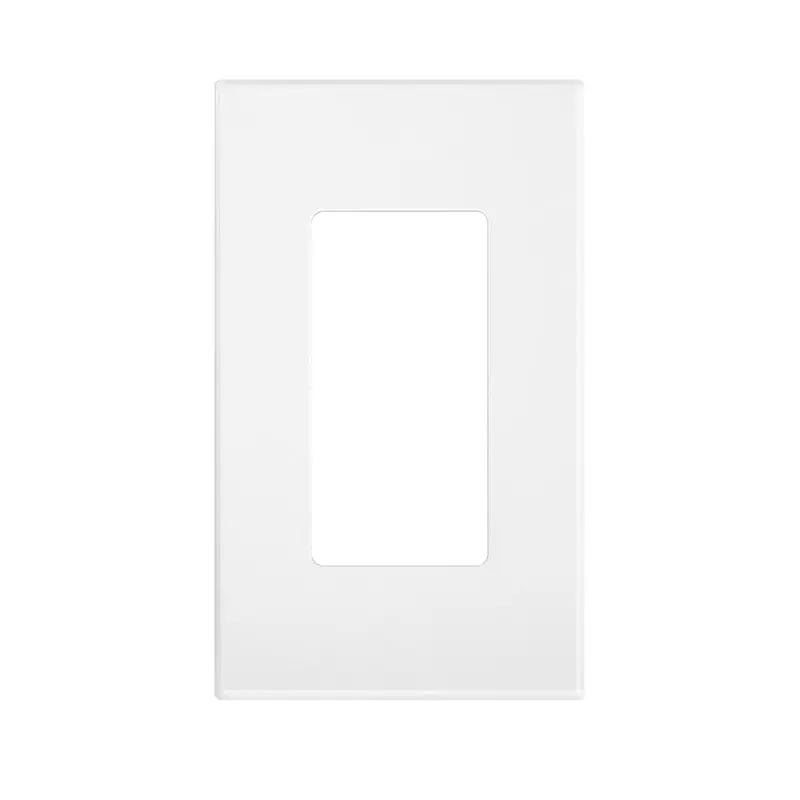 Leviton LV80301x-LV80301W Decora Plus Screwless Snap-on Wallplate- 1 Gang- White