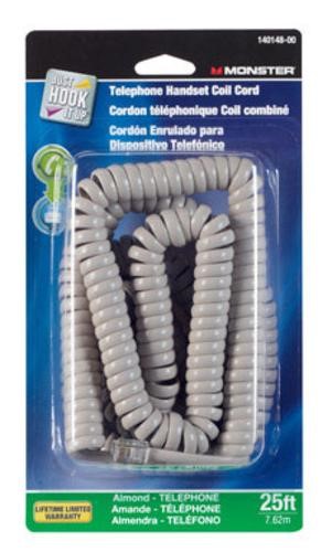 CORD HANDSET 25' ALMOND