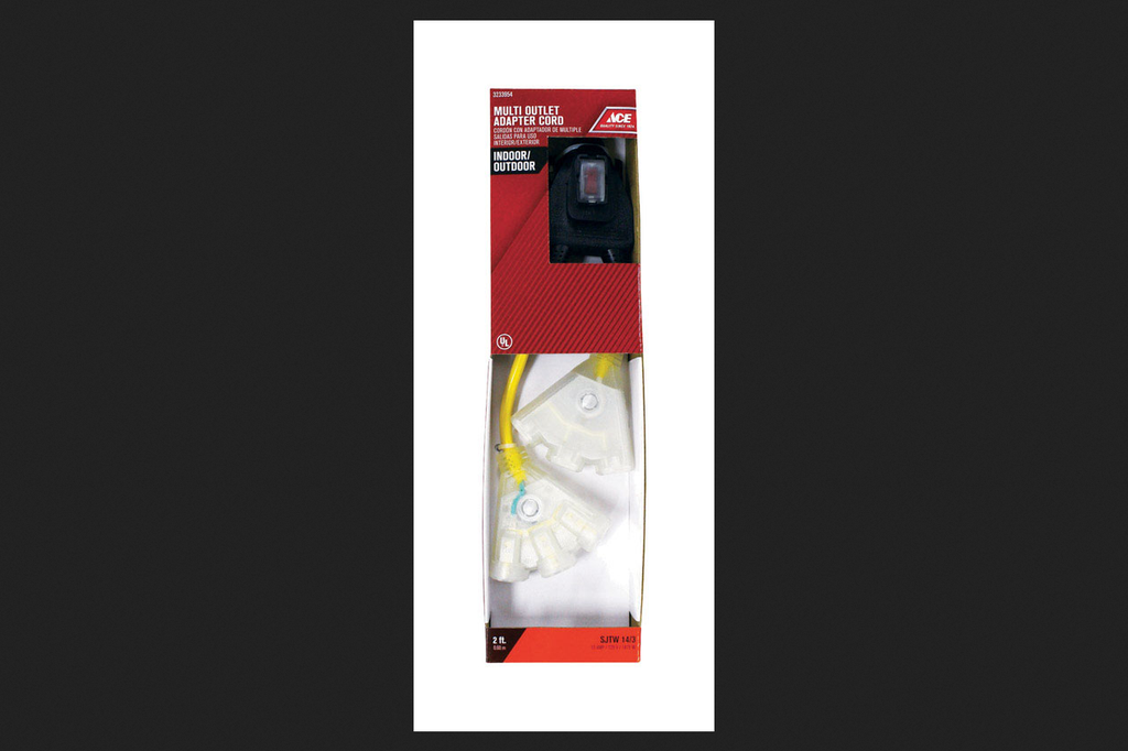 Ace Grounded 6 Outlets Outlet Adapter 1 Pk