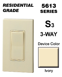 SWTCH W/WLPLT 3W 15A IV