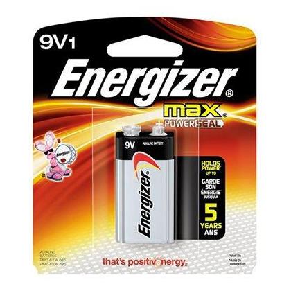 BATTERY ALKALINE 9V 1PK
