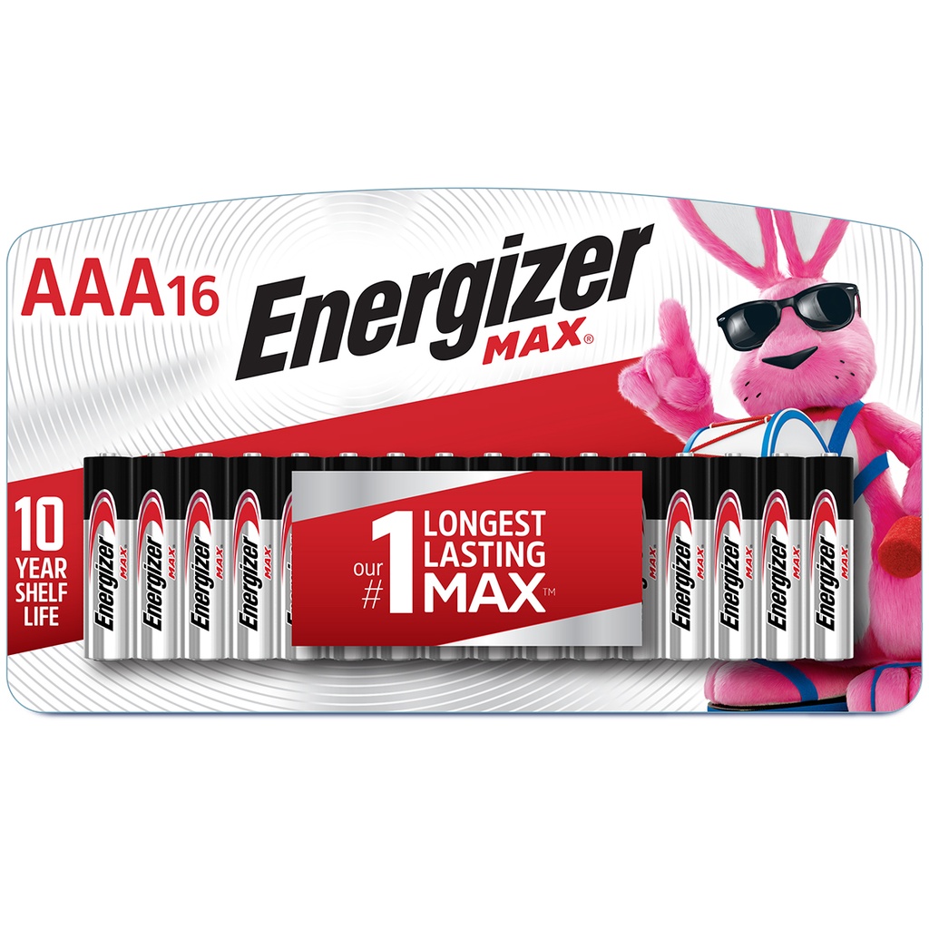 BATTERY ALKLN AAA 16PK