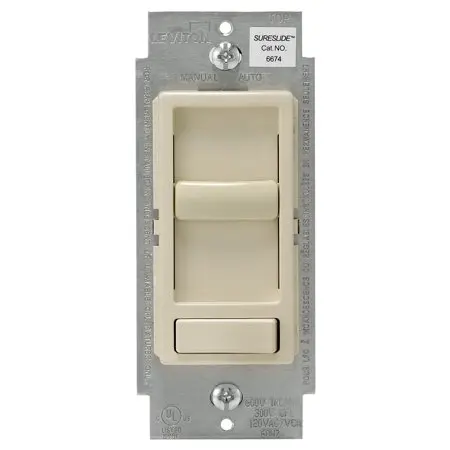 Leviton SureSlide Light Almond 600 W Preset Slide Dimmer Switch 1 Pk