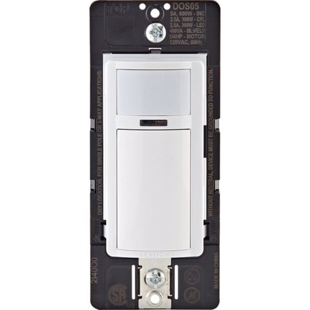 [3423241] Leviton R02-DOS05-1LW Single Pole 3 Way Occupancy Sensor Switch