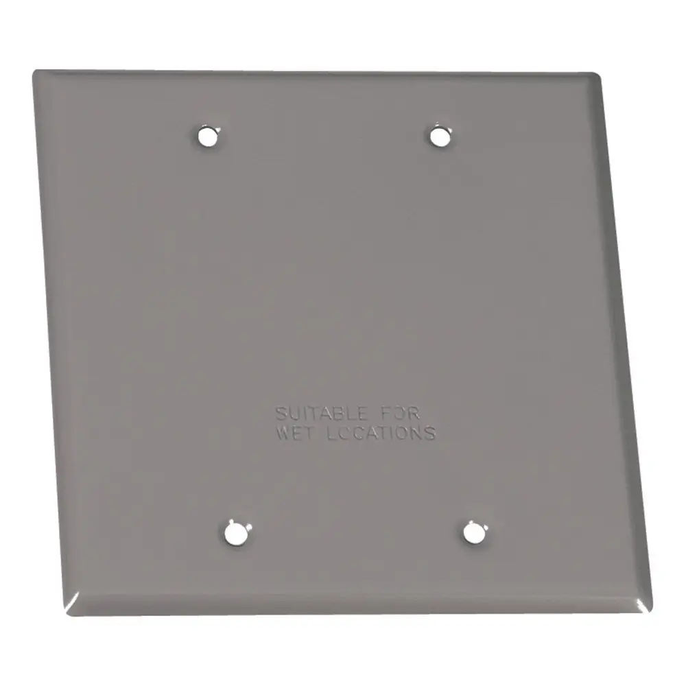 Sigma Engineered Solutions Square Stamped Steel 2 Gang 4.49 in. H X 4.49 in. W Flat Box Cover