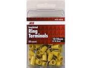 Ace Insulated Wire Ring Terminal Yellow 50 Pk