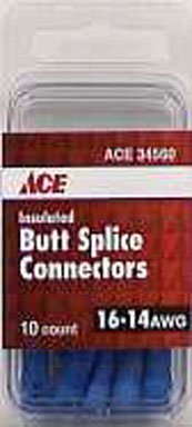 [34560] Ace Insulated Wire Butt Connector Blue 10 Pk