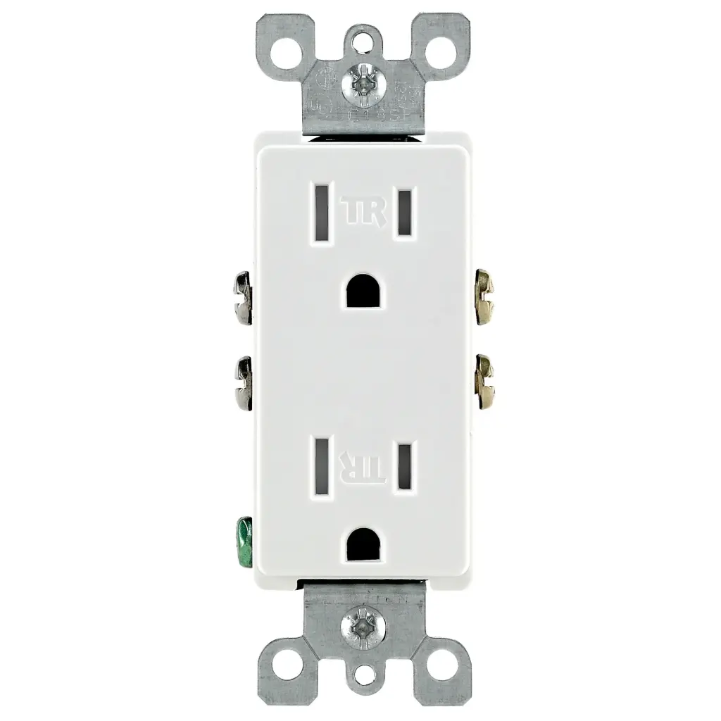 OUTLET TP 3W WHT 2P 15A