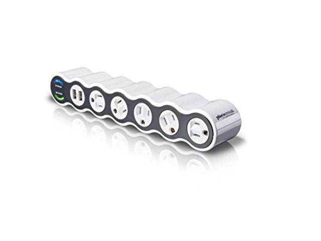 360 Electrical 360571 PowerCurve2.4 5-Outlet Surge Protector with Dual USB Ports