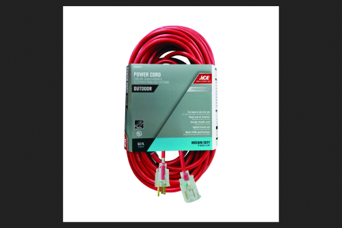 EXT. LIGHTED CORD 14/3 50' RED