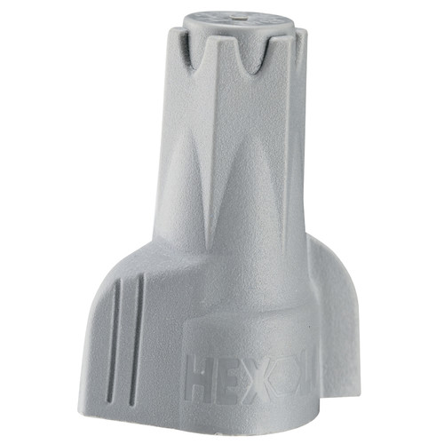 Gardner Bender Hex-Lok 14-6 Ga. Copper Wire Wire Connector Gray 3 Pk