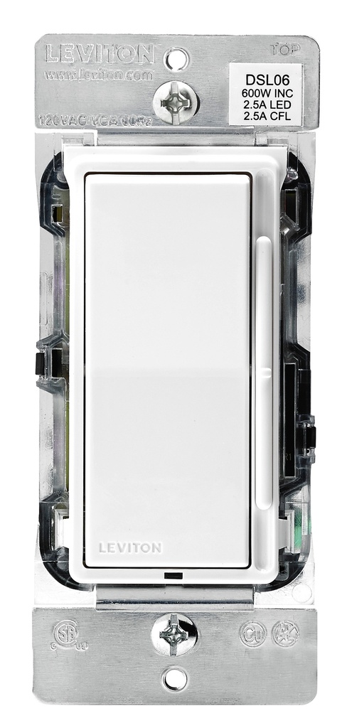 Leviton Decora Multicolored 600 W Rocker Dimmer Switch 1 Pk
