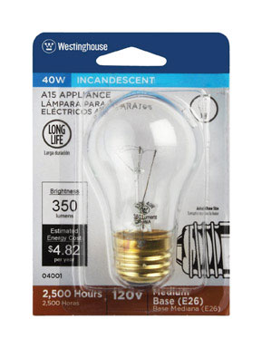 [3515657] BULB APPLIANCE CLRR 40W