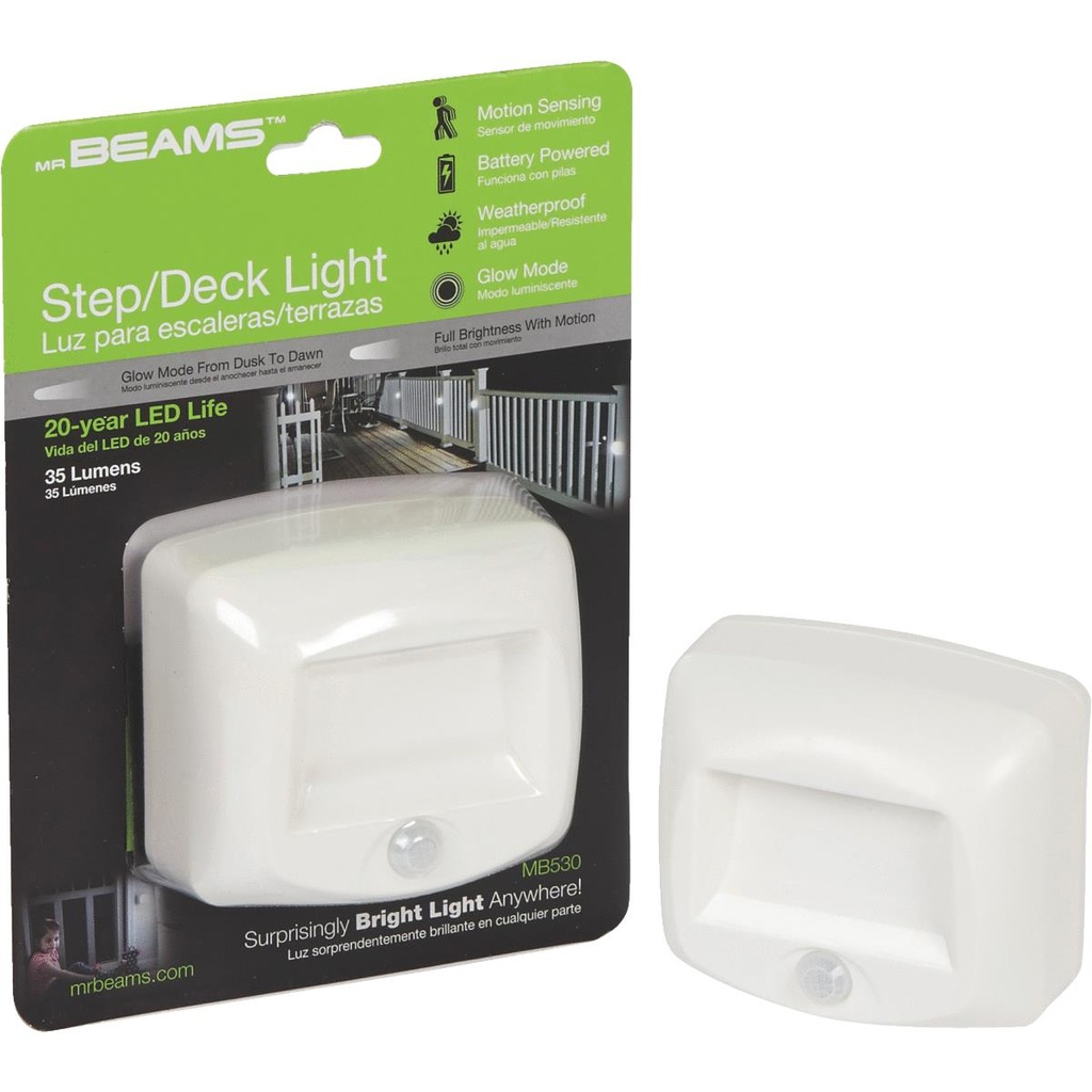MOT LIGHT STAIR/DECK WHT