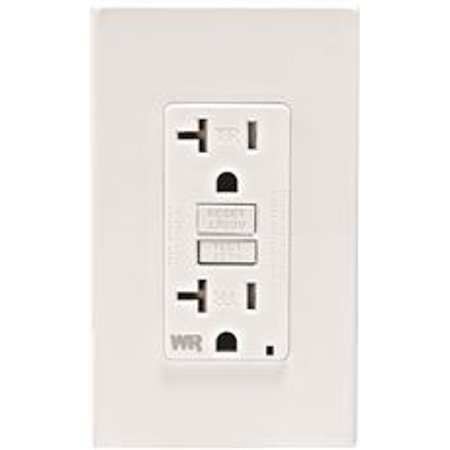 Leviton GFWT2-W Tamper/Weather Resistant GFCI Receptacle, 20A, 125V, White