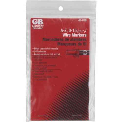 WIRE MARKERS A-Z,0-15 DS