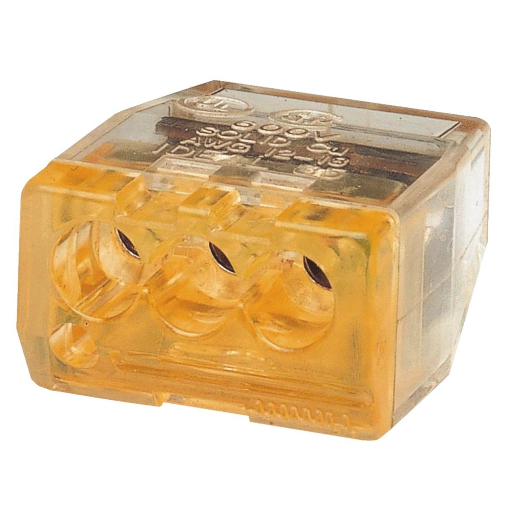 [3569662] Gardner Bender PushGard No. 22-12 AWG Copper Wire Wire Connector Orange 10 Pk