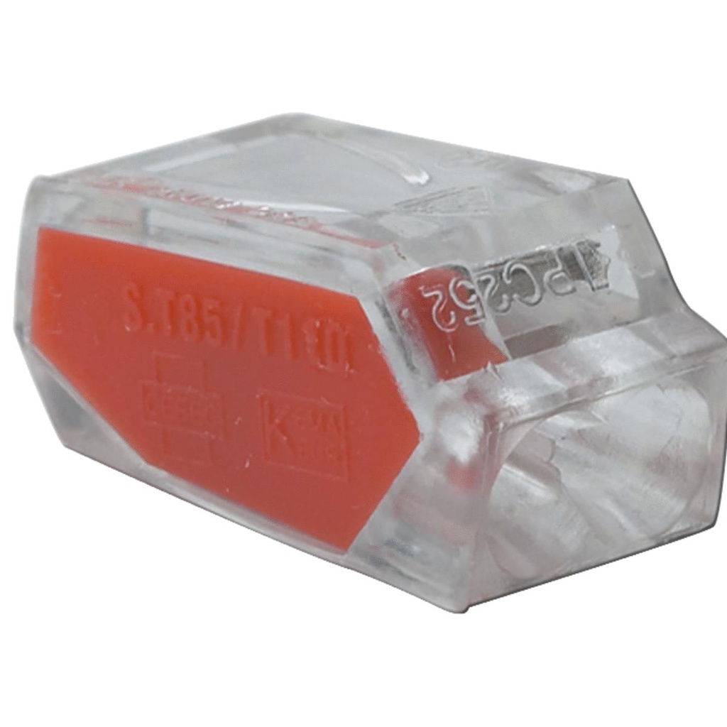 CONNECTOR 2PORT RED 10PK