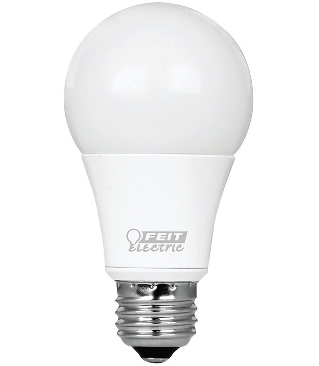 Feit Enhance A19 E26 (Medium) LED Bulb Bright White 60 Watt Equivalence 2 Pk