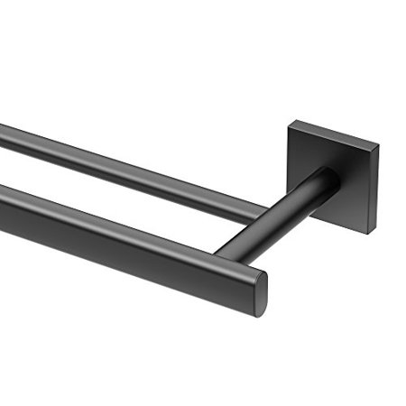 [366001474] Gatco 4054 Elevate 24" Towel Bar Matte Black Bathroom Hardware and Accessories Bathroom Hardware Towel Bars