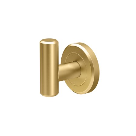 Gatco 4245 Latitude II Single Robe Hook Brushed Brass Bathroom Hardware and Accessories Bathroom Hardware Robe Hooks