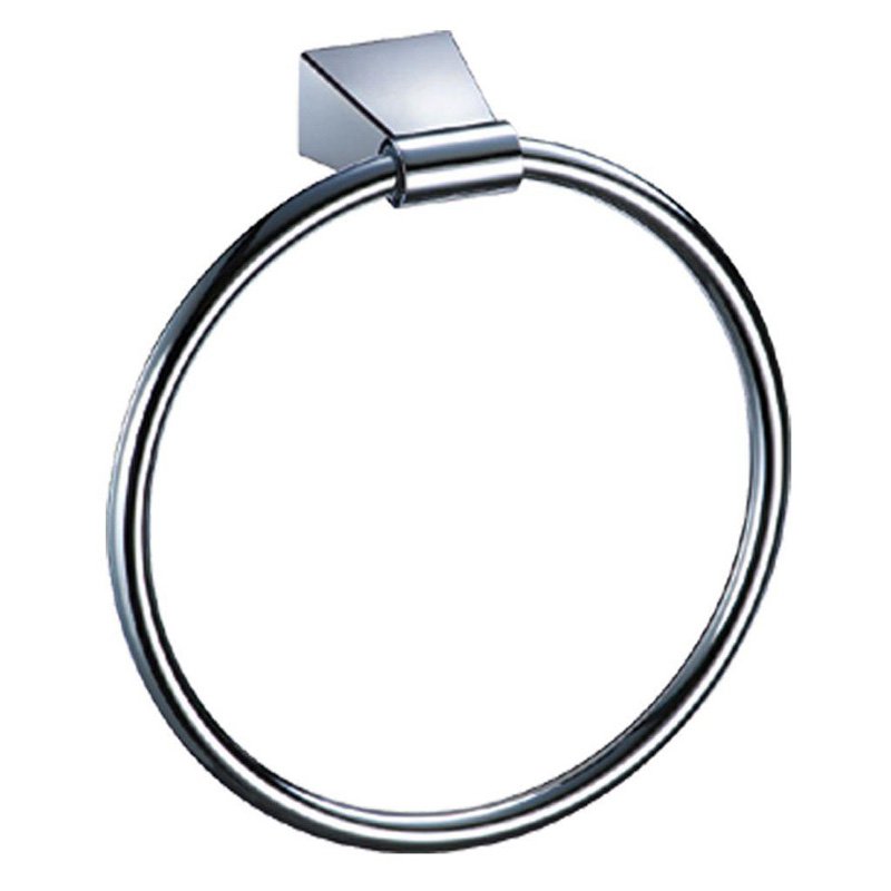 Bleu Towel Ring in Chrome