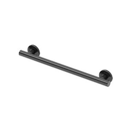 Gatco 852 Latitude II 18" Grab Bar Matte Black Bathroom Hardware and Accessories Bathroom Safety Equipment Grab Bars