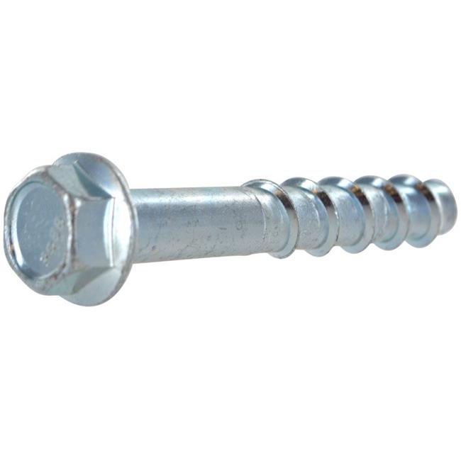 HILLMAN Screw-Bolt+ 3/8 in. D X 4 in. L Steel Hex Head Concrete Screw Anchor 15 Pk