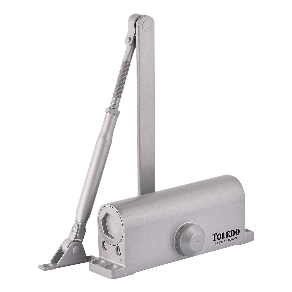 Gray Medium to Heavy-Duty Automatic Door Closer