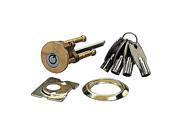 [380024243] Promag II, 200, Brass Solid Tubular Rim Cylinder with 4 Tubular Keys