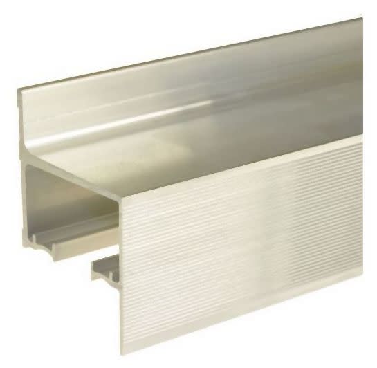 Johnson Hardware JH2610F96 2610F Series 96" Aluminum Fascia Wall Mount for Sliding Doors Mill Aluminum Hardware Accessories and Parts Sliding Door