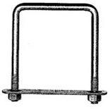 936C 6 in. SQUARE STYLE U BOLT per 10 EA