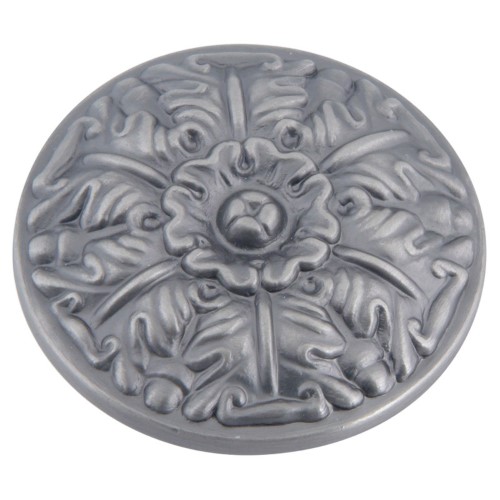 Atlas Homewares 138 Hammered Medallion 1-1/2 Inch Mushroom Cabinet Knob Pewter Cabinet Hardware Knobs Mushroom
