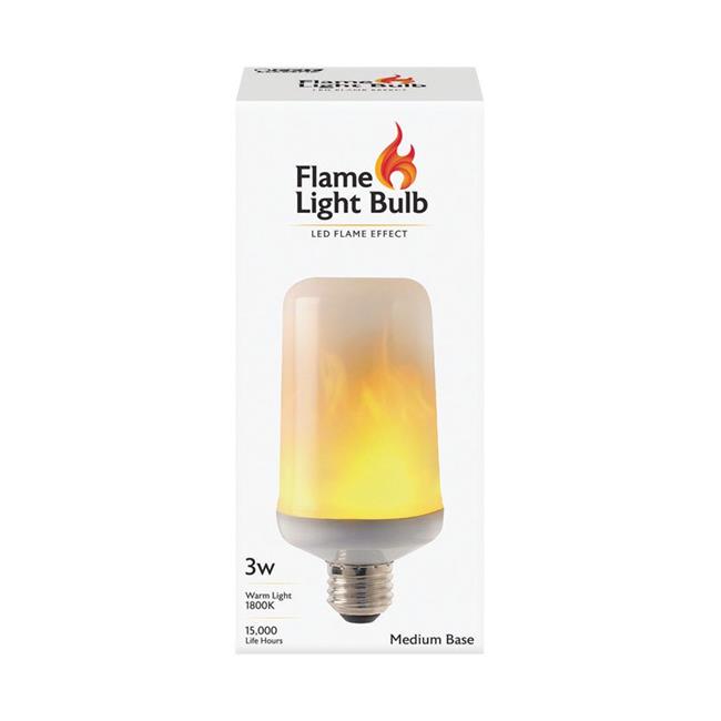 Feit Electric 3W T60 1500K Flame Effect LED Light Bulb 1 Pack - C/FLAME/LED