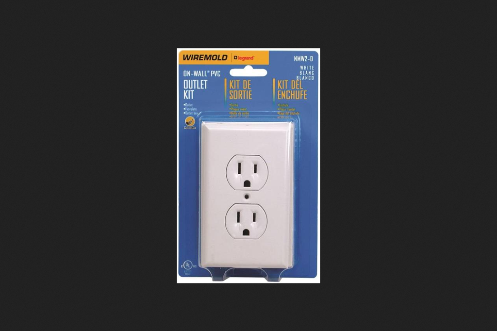 Legrand 4.75 in. Rectangle PVC 1 Gang Box Extension White