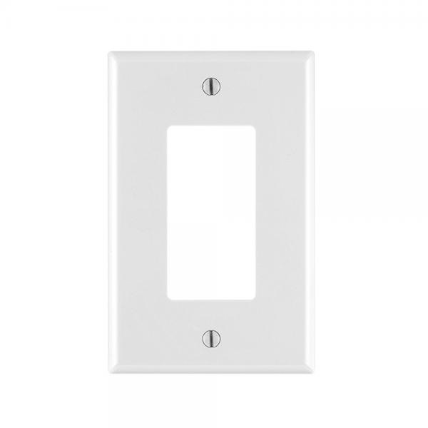 Leviton Decora White 1 Gang Thermoplastic Nylon Decorator Wall Plate 10 Pk