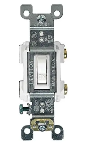 TOGGLE SWTCH WHT1P 10PK