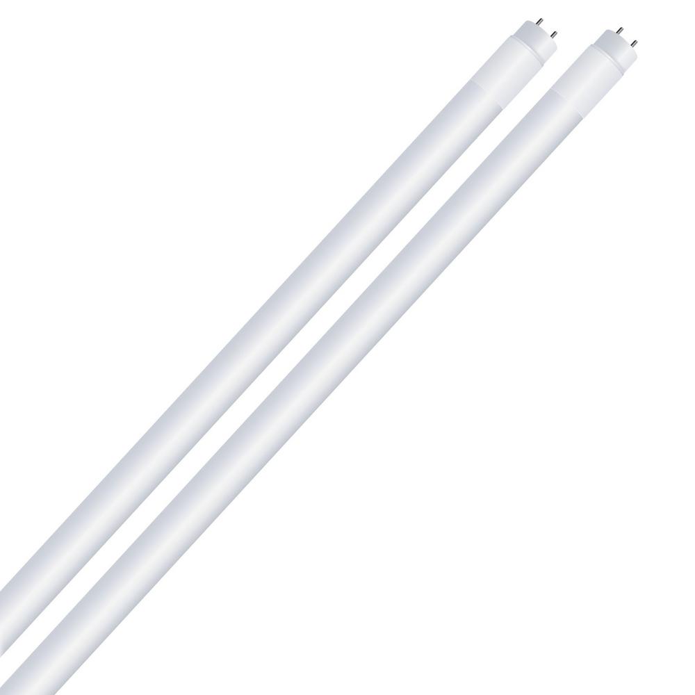[3924271] 18-Watt 4 Ft. T8 G13 Type a Plug and Play Linear LED Tube Light Bulb, Daylight 5000K (10-Pack)