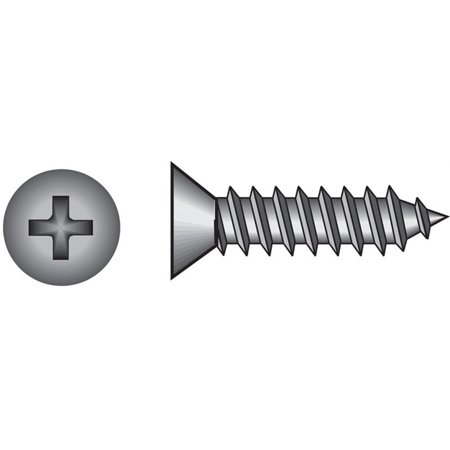 HILLMAN No. 8 Ga. X 1-1/2 in. L Phillips Flat Head Sheet Metal Screws 100 Pk