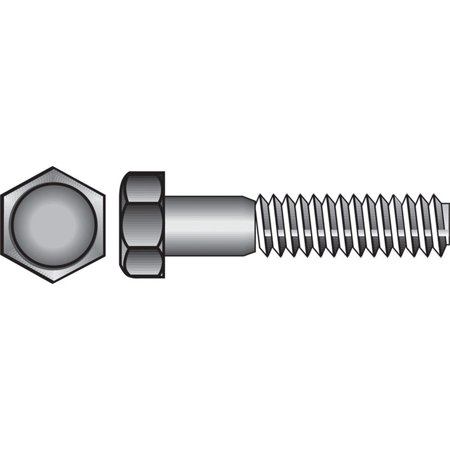 [399005704] HILLMAN 1/4-20 in. D X 1 in. L Stainless Steel Hex Head Cap Screw 100 Pk