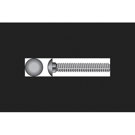 HILLMAN 0.375 in. X 1-1/2 in. L Stainless Steel Carriage Bolt 25 Pk
