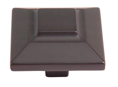 Atlas Homewares 4002 Trocadero 1-1/2 Inch Square Cabinet Knob Aged Bronze