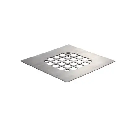 Danco 4-1/4 in. Brushed Nickel Square Stainless Steel Drain Cover
