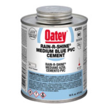 Oatey Rain-R-Shine Blue Cement for PVC 16 Oz