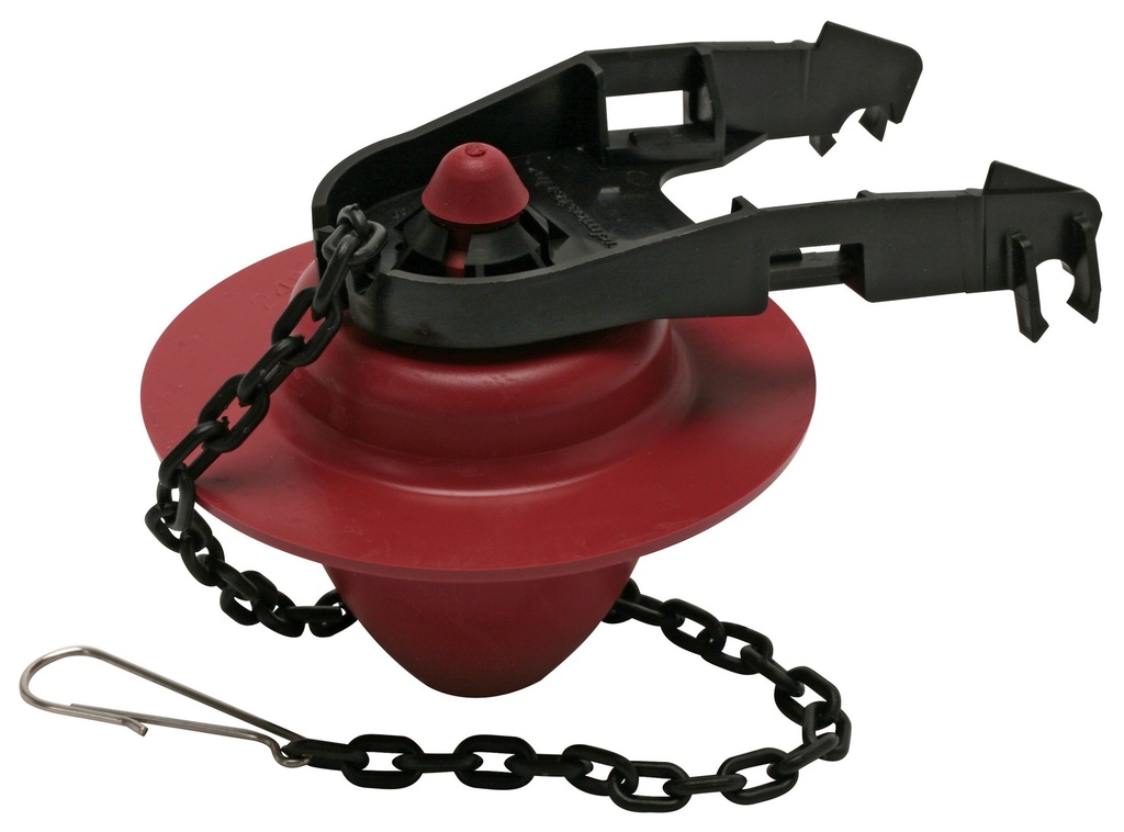 Fluidmaster Flush Valve Flapper Red Microban