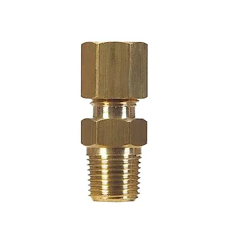 5/8 in. Compression X 1/2 in. D Male Brass Connector
