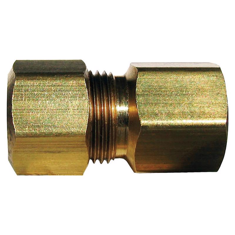 1/4 in. Compression X 1/2 in. D FPT Brass Coupling