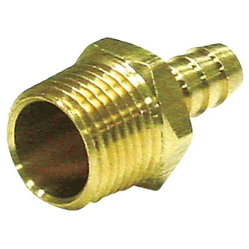 Brass 1/4 in. D X 1/4 in. D Adapter 1 Pack