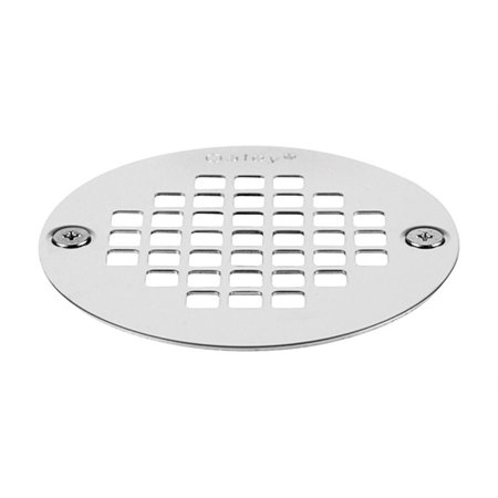Oatey 3-3/8 in. Polished Chrome Stainless Steel Shower Drain Strainer