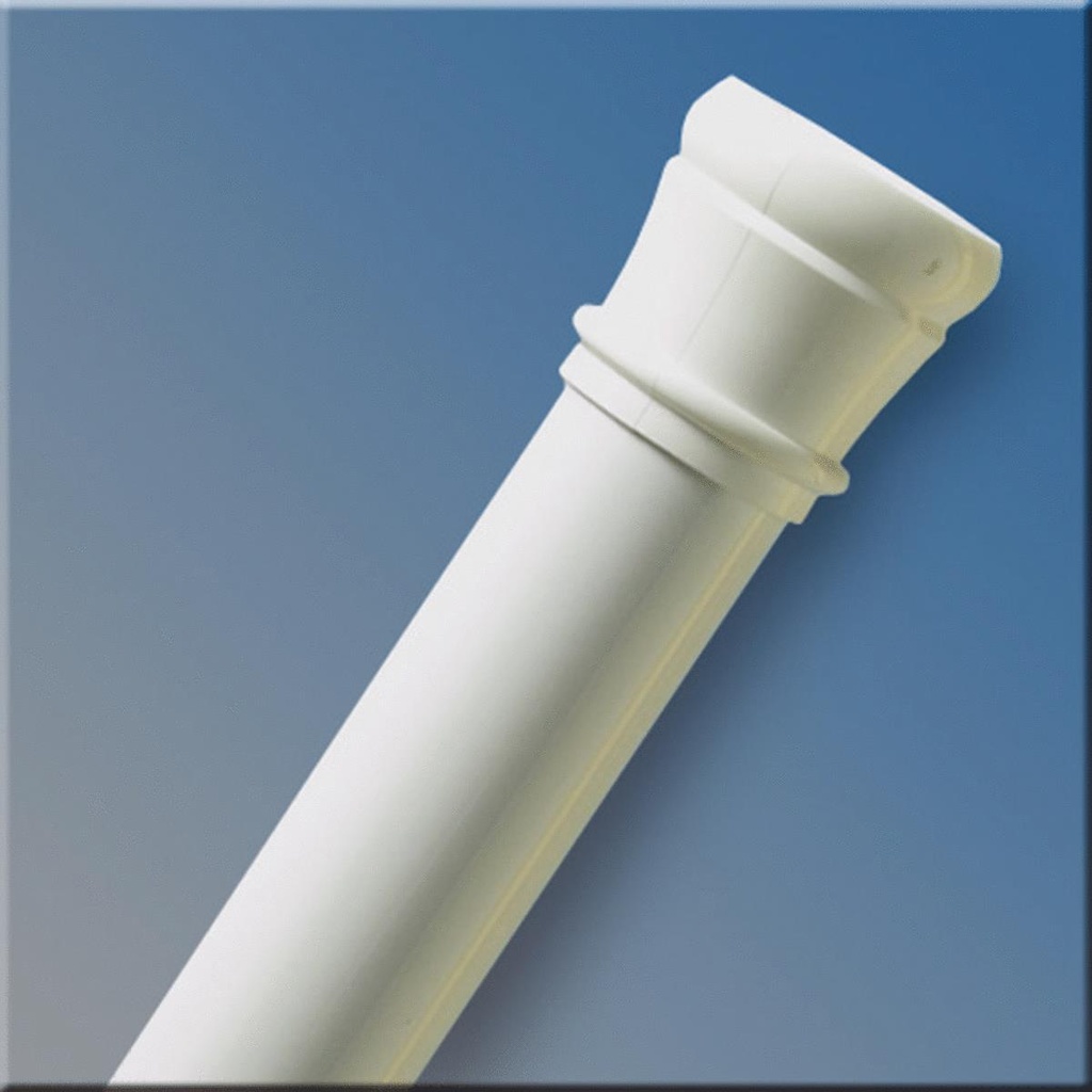 Zenna Home Shower Curtain Rod 40 in. L White